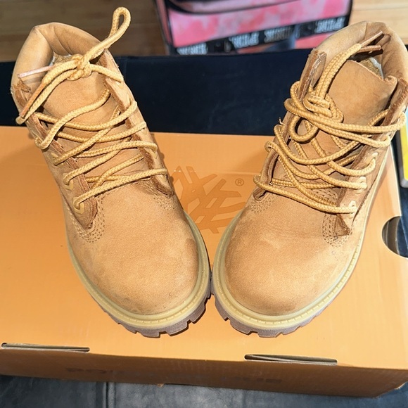 Timberland Premium 6In Waterproof Boot Wheat Nubuck 7C - Picture 7 of 9